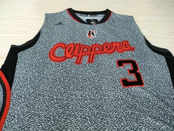 Maglia Moda Statico Los Angeles Clippers Chris Paul #3 Grigio